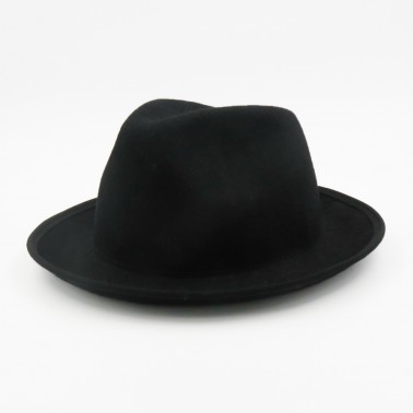 Porkpie Lior Noir Kanopi le chapeau français