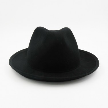 Porkpie Lior Noir Kanopi le chapeau francais