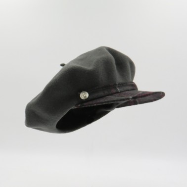Beret cap tartan kanopi the french hat
