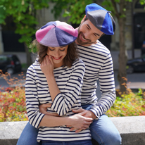 beret trois couleurs femme homme